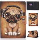 For Kindle Youth Version 2019 Horizontal Painted Flat Leather Case with Sleep Function & Pen Cover & Card Slot & Holder(Shar Pei) - 1
