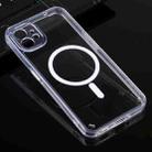 For Nothing Phone 1 Magsafe Clear Acrylic Four Corner Airbags TPU Phone Case(Transparent) - 1