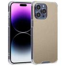 For iPhone 14 Pro Electroplated Mirror Acrylic Four Drop TPU Phone Case(Gold) - 1