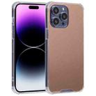 For iPhone 14 Pro Electroplated Mirror Acrylic Four Drop TPU Phone Case(Rose Gold) - 1