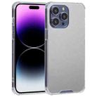 For iPhone 14 Pro Max Electroplated Mirror Acrylic Four Drop TPU Phone Case(Silver) - 1