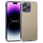 For iPhone 14 Pro Max Electroplated Mirror Acrylic Four Drop TPU Phone Case(Gold) - 1