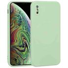 For iPhone X / XS Liquid Silicone Full Coverage Shockproof Magsafe Phone Case(Green) - 1