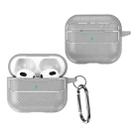 For AirPods 3 Carbon Fiber Texture Anti-fall Earphone Protective Case(Grey) - 1