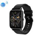 Ochstin 5H80 1.69 inch Square Screen Silicone Strap Heart Rate Blood Oxygen Monitoring Bluetooth Smart Watch(Black) - 1