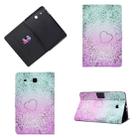 Horizontal Painted Flat Leather Case with Pen Cover & Card Slot & Holder(Love Quicksand) - 1