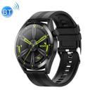 Ochstin 5HK3 Plus 1.36 inch Round Screen Bluetooth Smart Watch, Strap:Silicone(Black) - 1