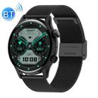 Ochstin 5HK8 Pro 1.36 inch Round Screen Blood Oxygen Blood Pressure Monitoring Bluetooth Smart Watch, Strap:Steel(Black) - 1