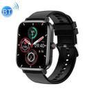 Ochstin 5HK20 1.85 inch Round Screen Silicone Strap Smart Watch with Bluetooth Call Function(Black) - 1
