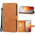 For vivo iQOO 11 Leather Phone Case(Brown) - 1