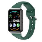 For Huawei Watch Fit 2 Small Waist Silicone Watch Band, Size:L(Green) - 1