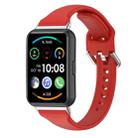 For Huawei Watch Fit 2 Small Waist Silicone Watch Band, Size:L(Red) - 1