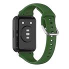 For Huawei Watch Fit 2 Small Waist Silicone Watch Band, Size:L(Army Green) - 1