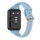 For Huawei Watch Fit 2 Small Waist Silicone Watch Band, Size:L(Light Blue) - 1