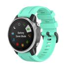 For Garmin Fenix 6S 20mm Quick Release Official Texture Wrist Strap Watchband with Plastic Button(Lake Blue) - 1