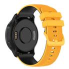 For Suunto 5 Peak Small Plaid Texture Two-color Silicone Watch Band(Yellow Black) - 5