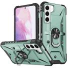 For Samsung Galaxy S22 5G Ring Holder Phone Case(Midnight Green) - 1
