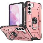 For Samsung Galaxy S21 5G Ring Holder Phone Case(Rose Gold) - 1