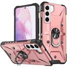 For Samsung Galaxy S21 FE 5G Ring Holder Phone Case(Rose Gold) - 1