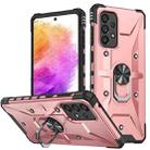 For Samsung Galaxy A73 5G Ring Holder Phone Case(Rose Gold) - 1