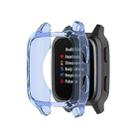 For Garmin Venu Sq 2 Half-cover TPU Watch Case(Transparent Blue) - 1