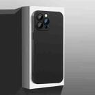 For iPhone 14 Plus All-Inclusive Frosted PC Phone Case with Lens Film(Black) - 1