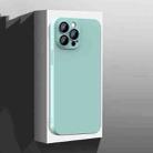 For iPhone 13 Pro All-Inclusive Frosted PC Phone Case with Lens Film(Light Green) - 1