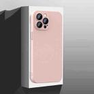 For iPhone 12 All-Inclusive Frosted PC Phone Case with Lens Film(Pink) - 1