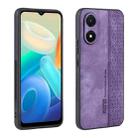 For vivo Y02s 4G / Y16 4G AZNS 3D Embossed Skin Feel Phone Case(Purple) - 1