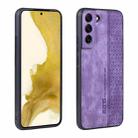 For Samsung Galaxy S22+ 5G AZNS 3D Embossed Skin Feel Phone Case(Purple) - 1