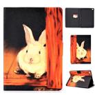 For iPad Air Electric Horizontal TPU Painted Flat Feather Case with Sleep Function & Pen Cover & Card Slot & Holder(Bugs Bunny) - 1