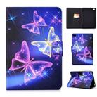 For iPad mini  2 / 3 / 4 / 5 Electric Horizontal TPU Painted Flat Feather Case with Sleep Function & Pen Cover & Card Slot & Holder(Starry Sky Butterfly) - 1