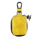 For Apple AirPods Universal Bluetooth Earphone Leather Storage Bag(Yellow) - 1