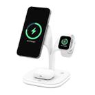 YM-UD22 15W 5 in 1 Magnetic Wireless Charger with Stand Function(White) - 1