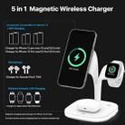 YM-UD22 15W 5 in 1 Magnetic Wireless Charger with Stand Function(White) - 4