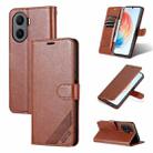 For Honor Play 40 Plus AZNS Sheepskin Texture Flip Leather Phone Case(Brown) - 1