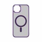 For iPhone 14 TOTU Golden Shield Skin-feel MagSafe Phone Case(Purple) - 1