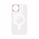 For iPhone 14 Plus TOTU Golden Shield Skin-feel MagSafe Phone Case(Pink) - 1