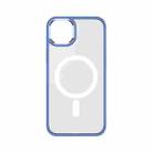 For iPhone 14 Plus TOTU Golden Shield Skin-feel MagSafe Phone Case(Blue) - 1
