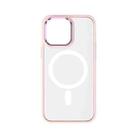 For iPhone 14 Pro TOTU Golden Shield Skin-feel MagSafe Phone Case(Pink) - 1