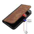 For iPhone SE 2022 / SE 2020 / 8 / 7 Side Buckle Double Fold Hand Strap Leather Phone Case(Brown) - 4