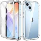 For iPhone 14 360 Full Body Clear Four Corner Airbags Phone Case(Transparent) - 1