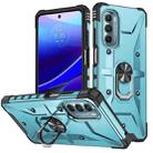 For Motorola Moto G Stylus 5G 2022 Ring Holder Phone Case(Light Blue) - 1