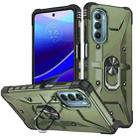 For Motorola Moto G Stylus 5G 2022 Ring Holder Phone Case(Army Green) - 1