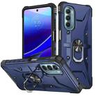 For Motorola Moto G 5G 2022 Ring Holder Phone Case(Blue) - 1