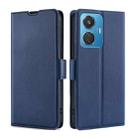 For vivo Y55 4G Ultra-thin Voltage Side Buckle Horizontal Flip Leather Phone Case(Blue) - 1