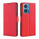 For vivo Y55 4G Ultra-thin Voltage Side Buckle Horizontal Flip Leather Phone Case(Red) - 1