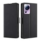 For Xiaomi Civi 2 5G Ultra-thin Voltage Side Buckle Horizontal Flip Leather Phone Case(Black) - 1