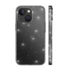 For iPhone 14 wlons All-Inclusive Glitter Phone Case(Transparent Black) - 1