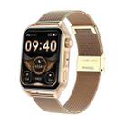 Ochstin 5HK28 1.78 inch Square Screen Steel Strap Smart Watch Supports Bluetooth Call Function/Blood Oxygen Monitoring(Gold) - 1